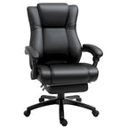 Silla de oficina ejecutiva de respaldo alto Silla de escritorio ejecutiva para ordenador con altura ajustable y reposapiés retráctil