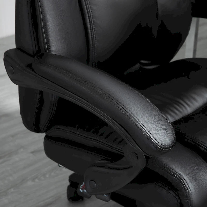 Silla de oficina ejecutiva de respaldo alto Silla de escritorio ejecutiva para ordenador con altura ajustable y reposapiés retráctil