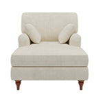 Tumbona de Pana Beige, 2 Plazas, 102.8 cm An. x 157.5 cm Prof. x 89.4 cm Al.
