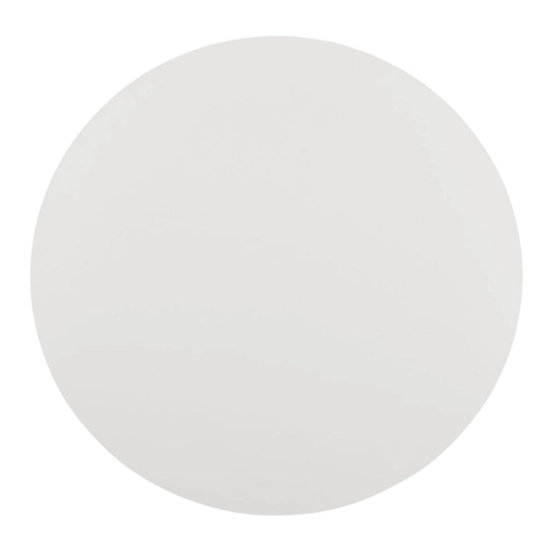 Mesa de centro redonda, beige/blanca, estante de almacenamiento abierto
