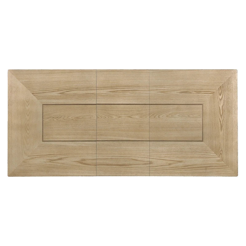 Mesa de comedor extensible marrón para 4-8 personas, estilo rústico con tablero desmontable