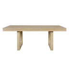 Mesa de comedor extensible marrón para 4-8 personas, estilo rústico con tablero desmontable