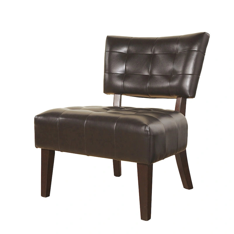 Sillón moderno de 31 pulgadas con capitoné, estructura de madera maciza secada al horno y asiento de gran tamaño