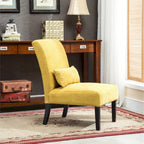 Sillón decorativo sin brazos de chenilla multicolor, 1 asiento