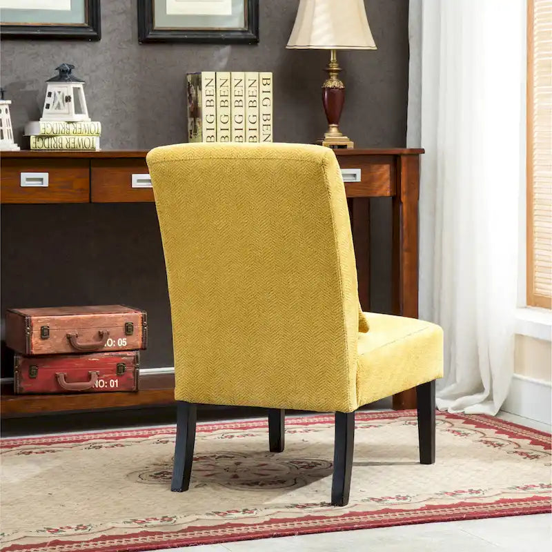 Sillón decorativo sin brazos de chenilla multicolor, 1 asiento