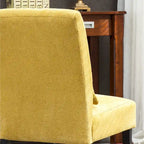 Sillón decorativo sin brazos de chenilla multicolor, 1 asiento