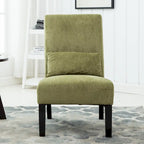 Sillón decorativo sin brazos de chenilla multicolor, 1 asiento