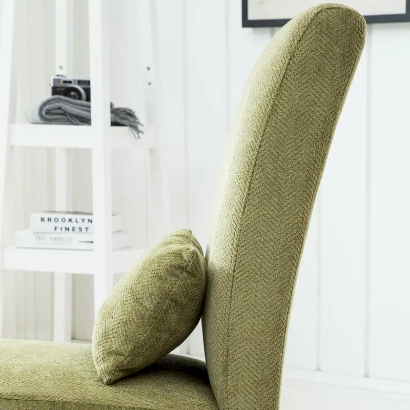 Sillón decorativo sin brazos de chenilla multicolor, 1 asiento