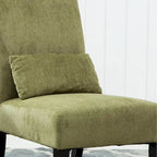 Sillón decorativo sin brazos de chenilla multicolor, 1 asiento