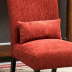 Sillón decorativo sin brazos de chenilla multicolor, 1 asiento