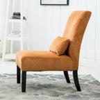 Sillón decorativo sin brazos de chenilla multicolor, 1 asiento
