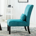 Sillón decorativo sin brazos de chenilla multicolor, 1 asiento