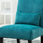 Sillón decorativo sin brazos de chenilla multicolor, 1 asiento