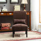 Sillón decorativo sin brazos de chenilla multicolor, 1 asiento