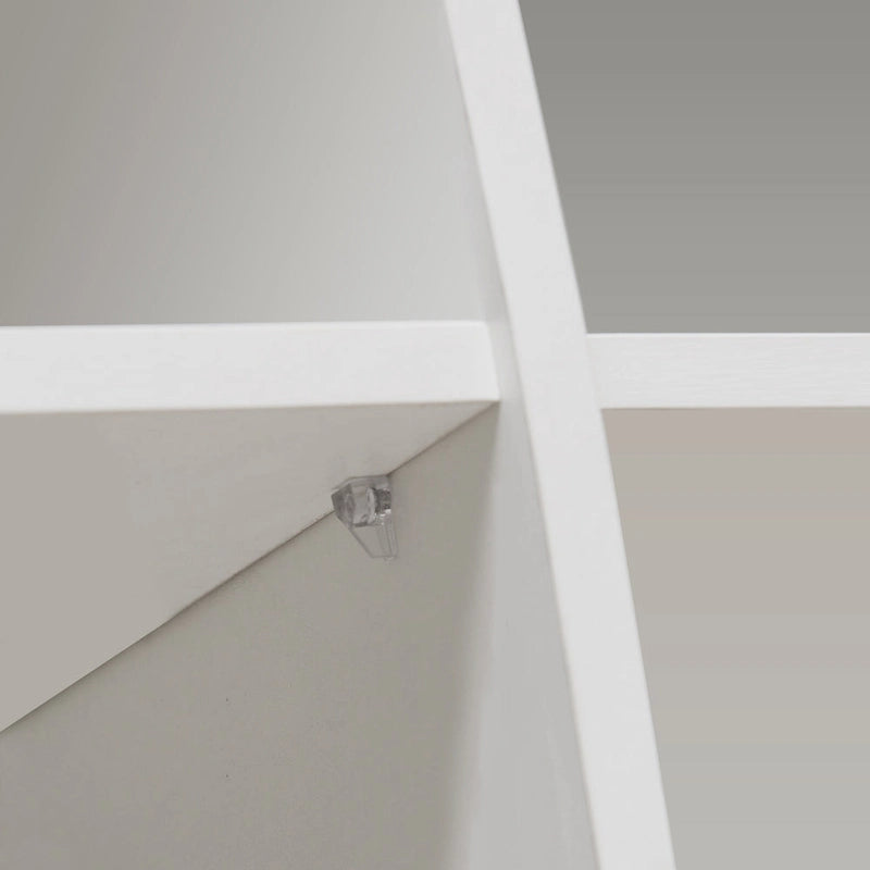 Aparador de 3 puertas blanco brillante con luces LED