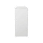 Aparador de 3 puertas blanco brillante con luces LED
