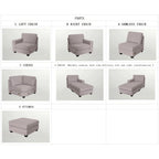 Sofá modular reversible de combinación flexible