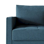 Sofá de lino de 2,5 plazas gris oscuro / rojo / gris / azul / beige