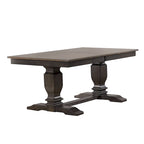 Mesa de comedor de pedestal doble multicolor, con capacidad para 6-8 personas