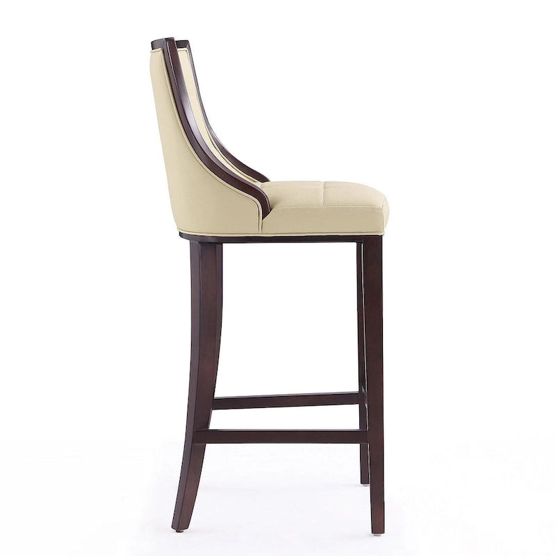 Taburete de bar tradicional, juego de 3 — Blanco perla / Bronce / Crema / Gris guijarro / Gris claro