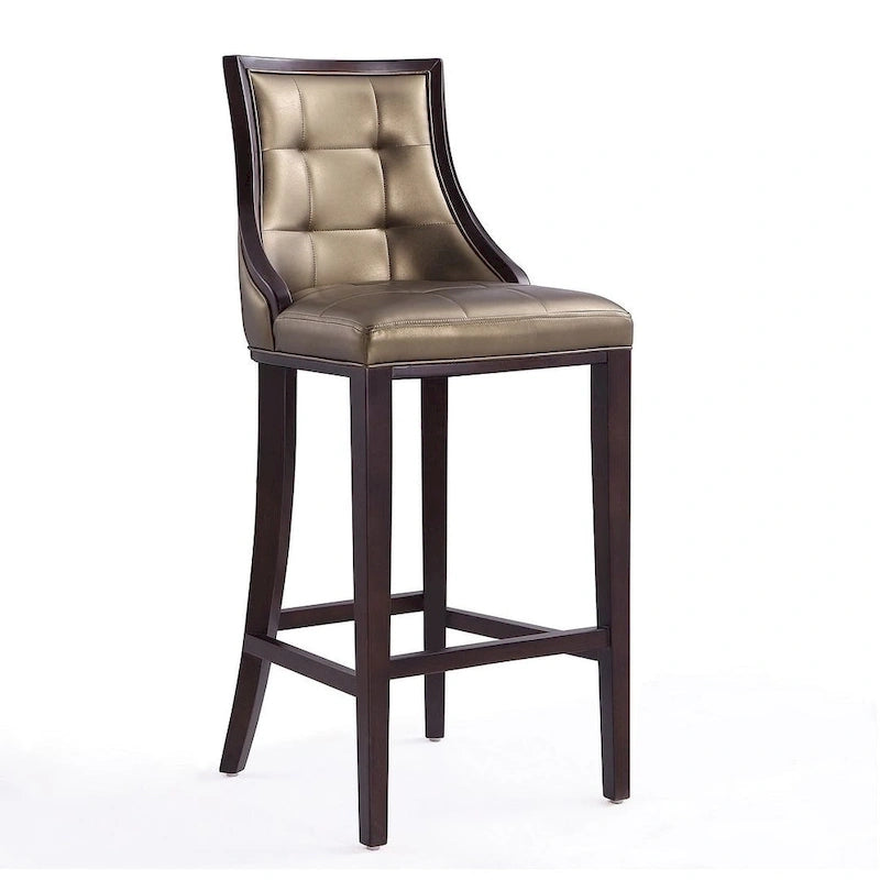 Taburete de bar tradicional, juego de 3 — Blanco perla / Bronce / Crema / Gris guijarro / Gris claro