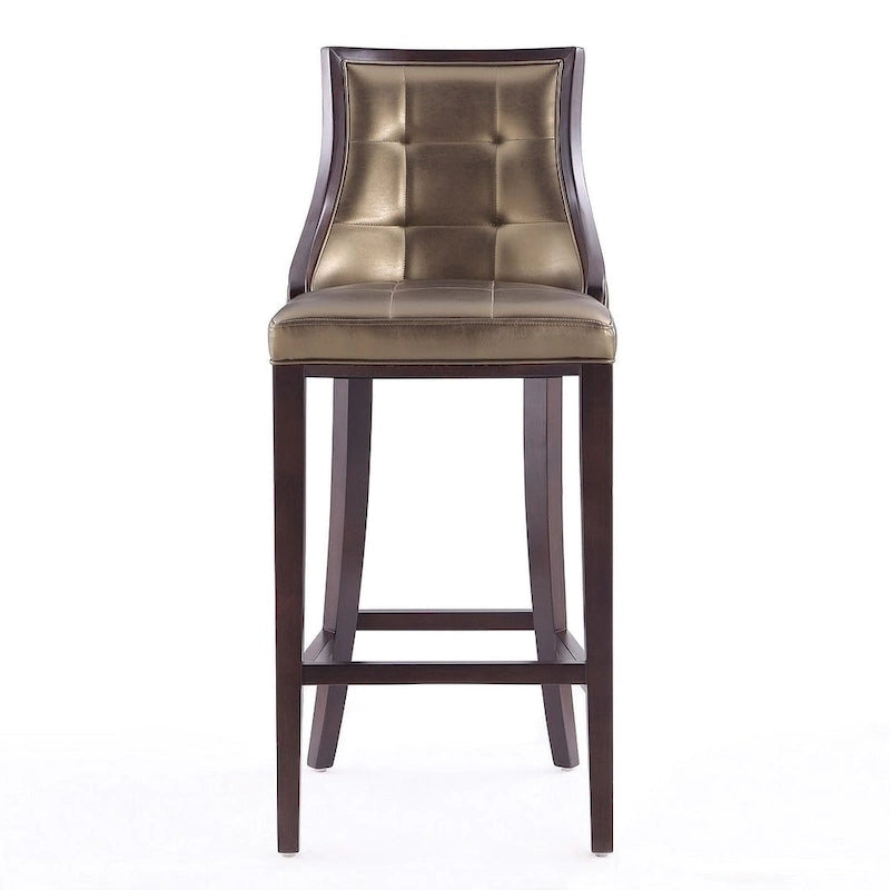Taburete de bar tradicional, juego de 3 — Blanco perla / Bronce / Crema / Gris guijarro / Gris claro