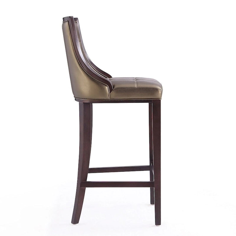 Taburete de bar tradicional, juego de 3 — Blanco perla / Bronce / Crema / Gris guijarro / Gris claro