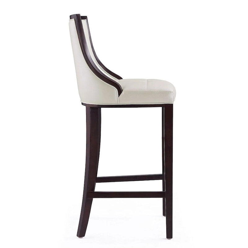 Taburete de bar tradicional, juego de 3 — Blanco perla / Bronce / Crema / Gris guijarro / Gris claro
