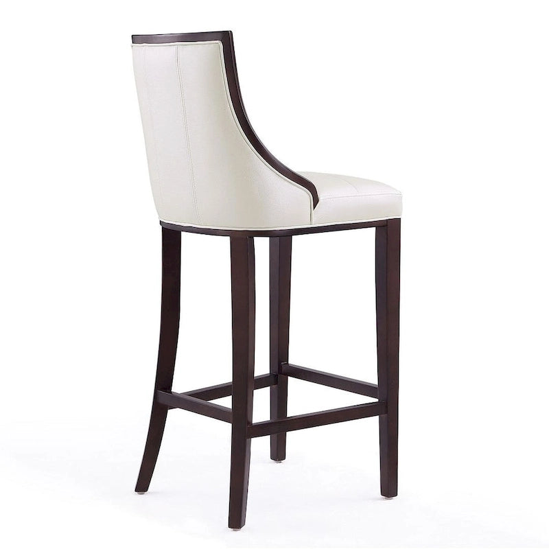 Taburete de bar tradicional, juego de 3 — Blanco perla / Bronce / Crema / Gris guijarro / Gris claro