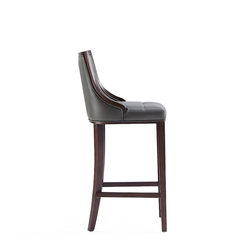 Taburete de bar tradicional, juego de 3 — Blanco perla / Bronce / Crema / Gris guijarro / Gris claro