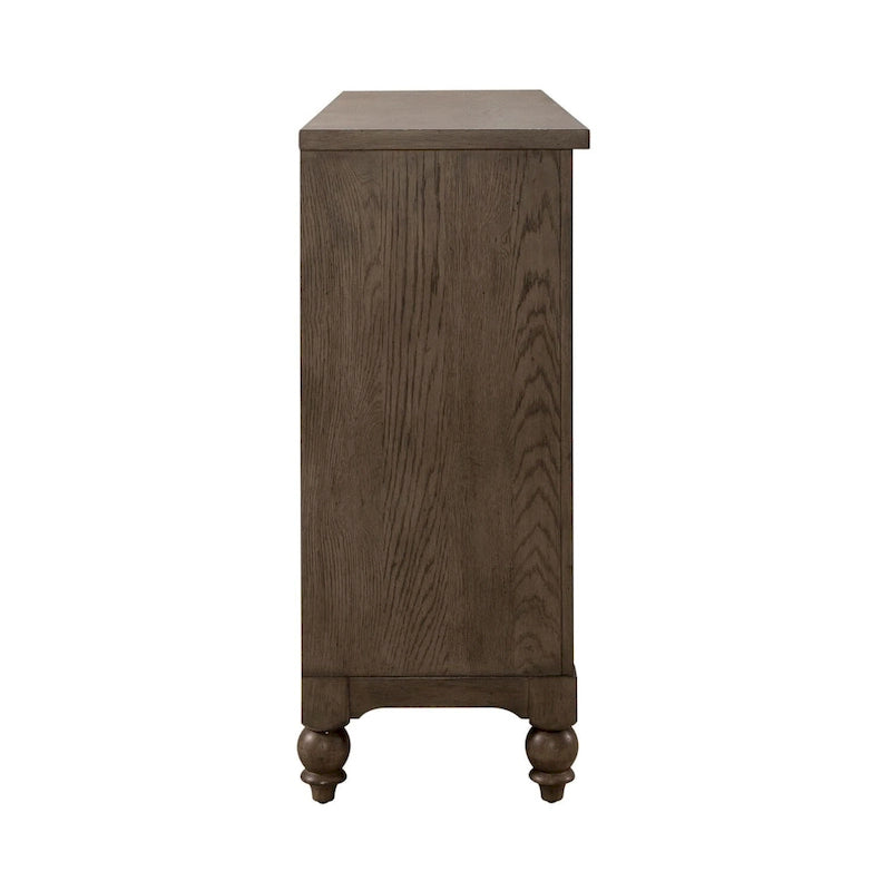 Cómoda Americana Farmhouse Dusty Taupe de 9 Cajones