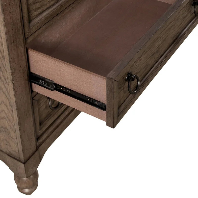 Cómoda Americana Farmhouse Dusty Taupe de 9 Cajones
