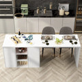 Island Kitchen Table Ding Table with Storage and Dining Function - 82.7 W