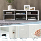 Mueble para TV blanco de 6 compartimentos, hasta 55"