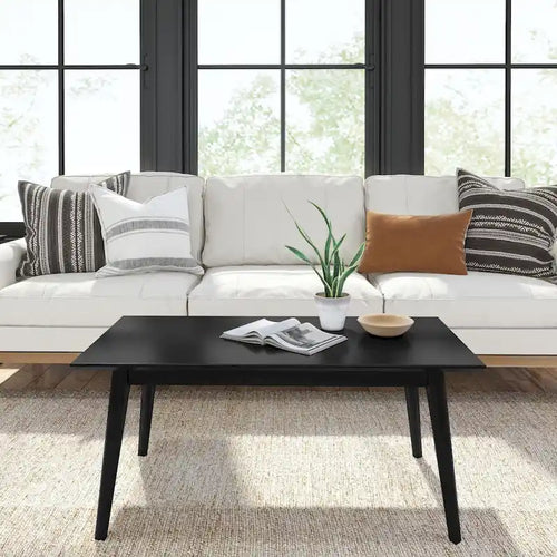 Mesa de centro rectangular de nogal americano/nogal negro/pacana de mediados de siglo, 1 asiento, 40"