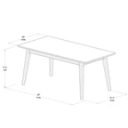 Mesa de centro rectangular de nogal americano/nogal negro/pacana de mediados de siglo, 1 asiento, 40"