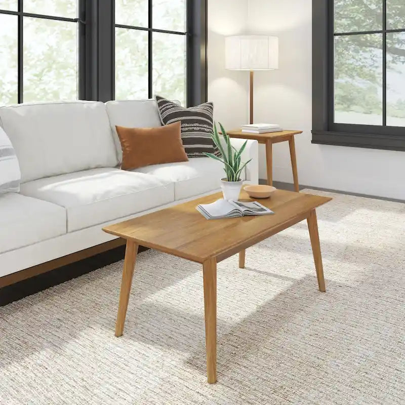 Mesa de centro rectangular de nogal americano/nogal negro/pacana de mediados de siglo, 1 asiento, 40"