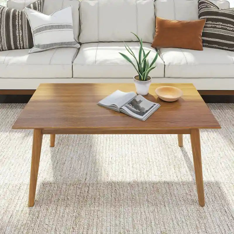 Mesa de centro rectangular de nogal americano/nogal negro/pacana de mediados de siglo, 1 asiento, 40"