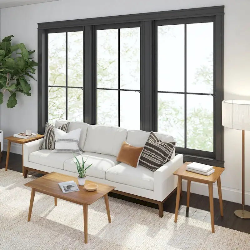 Mesa de centro rectangular de nogal americano/nogal negro/pacana de mediados de siglo, 1 asiento, 40"