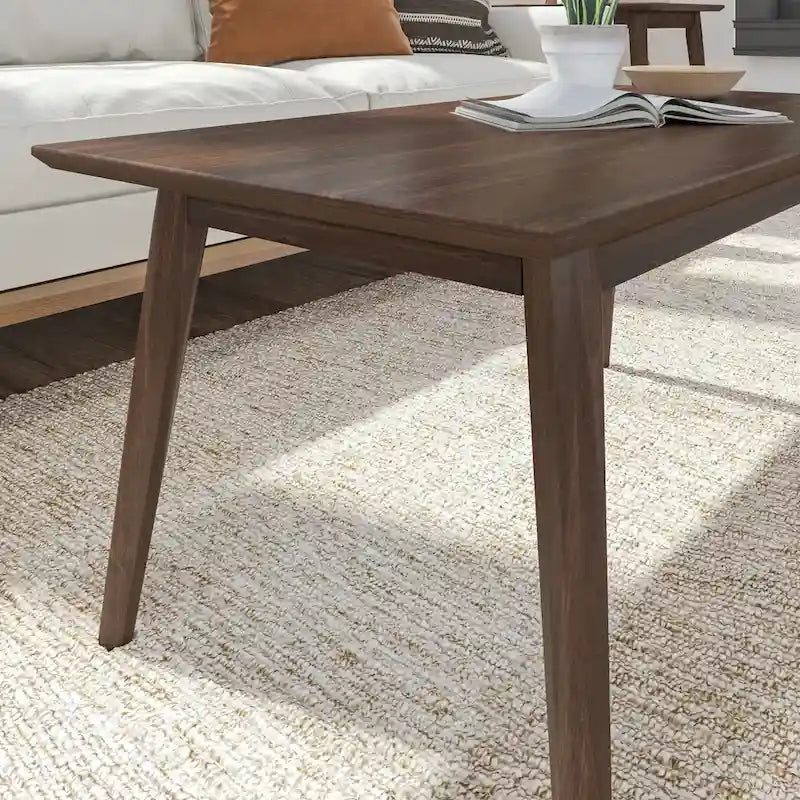 Mesa de centro rectangular de nogal americano/nogal negro/pacana de mediados de siglo, 1 asiento, 40"