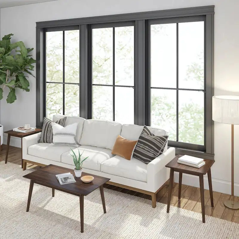Mesa de centro rectangular de nogal americano/nogal negro/pacana de mediados de siglo, 1 asiento, 40"
