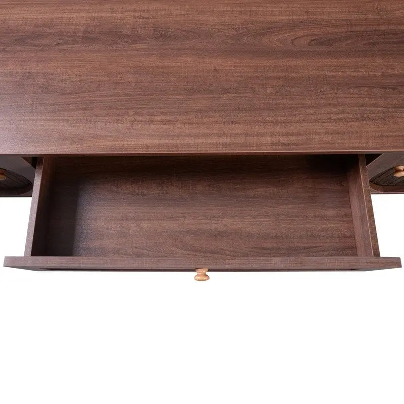 Mueble de TV de ratán natural, 2 colores, para televisores de hasta 75 pulgadas
