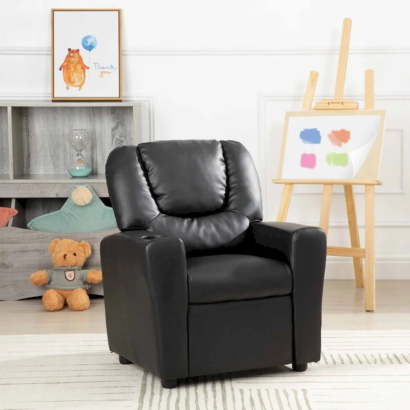 Sillón reclinable para niños con portavasos, 1 asiento