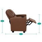 Sillón reclinable para niños con portavasos, 1 asiento