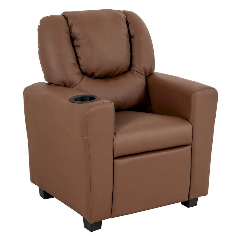 Sillón reclinable para niños con portavasos, 1 asiento