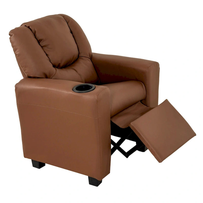 Sillón reclinable para niños con portavasos, 1 asiento