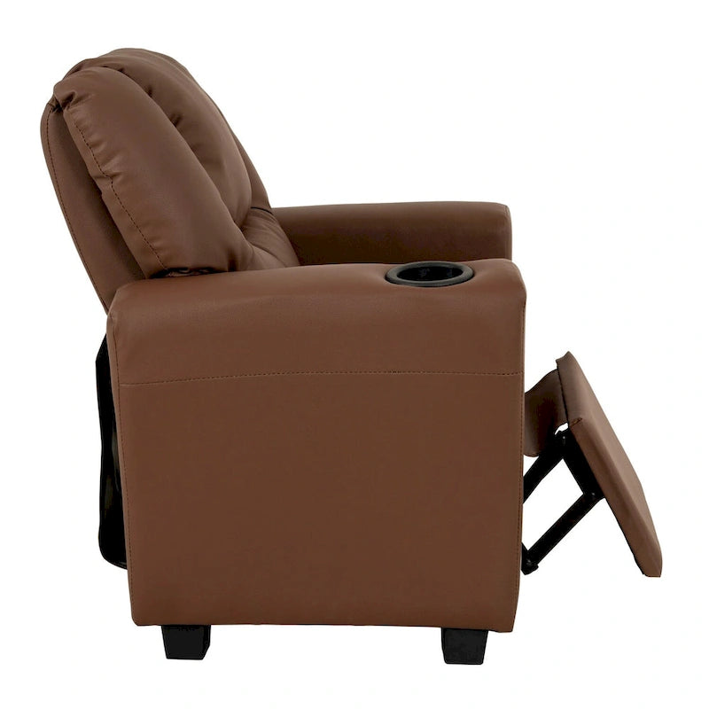 Sillón reclinable para niños con portavasos, 1 asiento