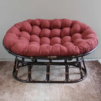 Sillón Papasan Doble de Ratán Natural, para 2 Personas