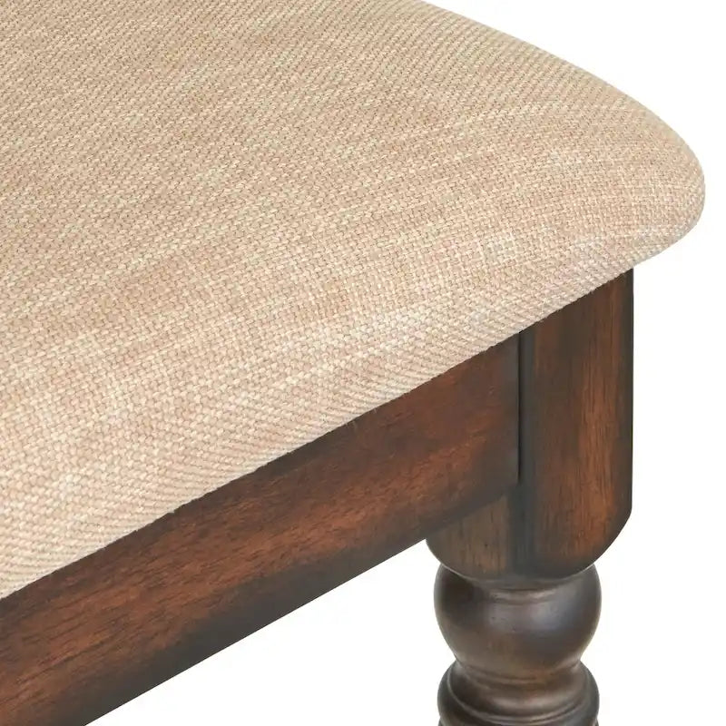 Sillas de comedor estilo rústico de granja de madera recuperada/marrón rústico/gris envejecido, juego de 2