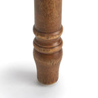 Sillas de comedor estilo rústico de granja de madera recuperada/marrón rústico/gris envejecido, juego de 2